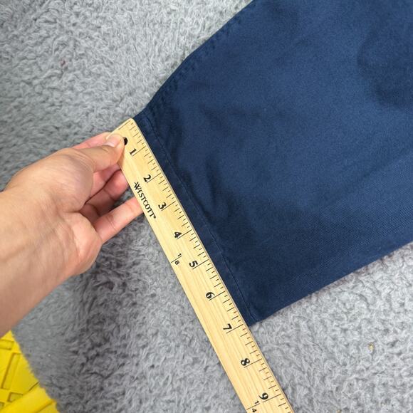 Todd Snyder Cotton Gurkha Trouser Pants Mens 34x27 Navy Blue Belted Pleated - Picture 9 of 10